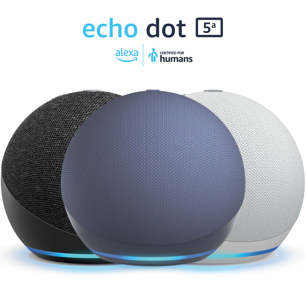Echo Dot (5.ª generación, modelo de 2022) | Parlante inteligente con Alexa  | Azul