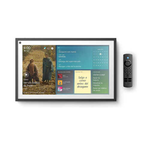 Echo Show 15, Pantalla inteligente Full HD de 15.6, Alexa y Fire TV  integrados, Incluye control remoto